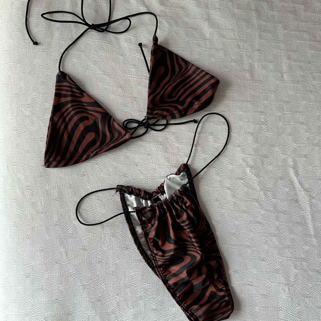 Zebra String Micro Bikini